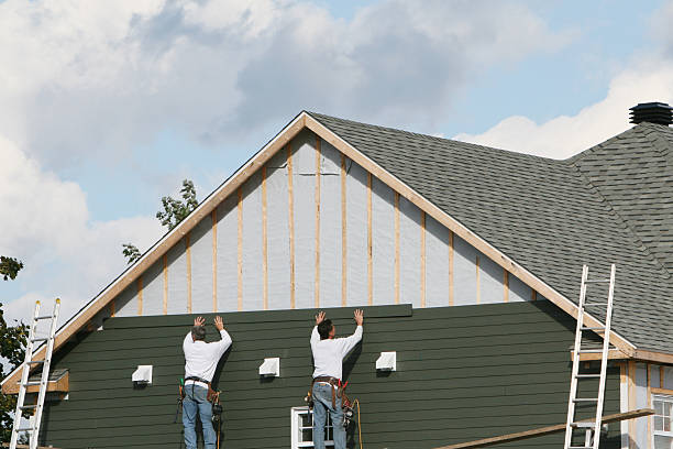 Professional Emergency Siding Repair technician working in Landisburg, PA